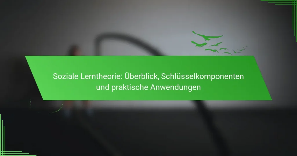 Soziale Lerntheorie: Überblick, Schlüsselkomponenten und praktische Anwendungen